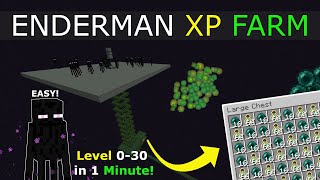 EASY Minecraft Enderman XP Farm  121 [upl. by Huckaby]