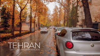 TEHRAN 2020 4K  Darrous Neighborhood in the Fall  تهران، دروس [upl. by Mag48]