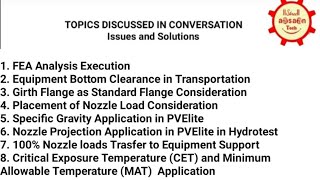 FEA Analysis Bottom Clearance in Transportation Placement of Nozzle Load amp it Trasfer to Support [upl. by Awe703]