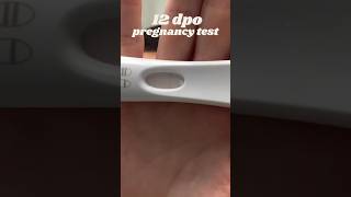 12 DPO Pregnancy Test ttc infertility [upl. by Hguh]