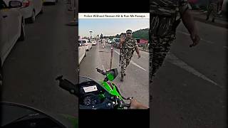 Police vs Bikers 😨 Police Ne without Reasoning Kiya Badtamizi 🤬shorts bike biker [upl. by Yrannav]