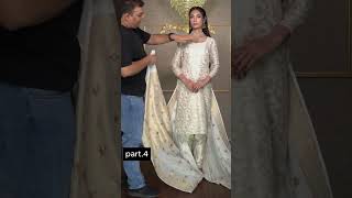 How To drape saree as Hyderabadi Dupatta I Shoaib Khan I Different way of draping Saree [upl. by Krik995]