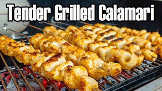 The perfect grilled calamari recipe [upl. by Sinaj]