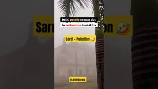 TRUE or not  Delhi pollution Delhi fog pollution in Delhi Lockdown in Delhi pollution wintershorts [upl. by Yenduhc]