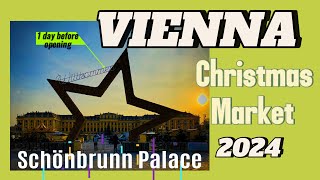 Vienna Christmas Market at Schönbrunn Palace 2024  Sneak Peek [upl. by Jun]