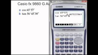 Degrees minutes and seconds on Casio fx9860 [upl. by Fisk520]