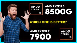 AMD Ryzen 5 8500G vs AMD Ryzen 9 7900 Comparison [upl. by Nnaesor75]