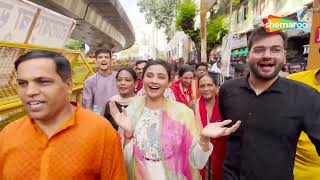 Vice President Of India Shri Jagdeep Dhankhar Daisy Shah Riva Arora At Lalbaughcha Raja Darshan [upl. by Mckee]