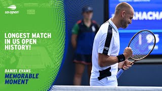 Dan Evans Wins Longest Match in US Open HISTORY  2024 US Open [upl. by Biamonte]