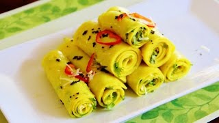 How to make Khandvi in Pressure Cooker Paturi or Suavari Video Recipe by Bhavna  Quick amp Easy [upl. by Xavier]