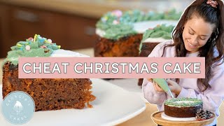 BONUS CHRISTMAS TUTORIAL Cheat Christmas Fruit Cake  Georgias Cakes [upl. by Ecitnirp]