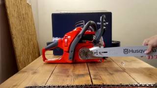 UNBOXING Chainsaw Husqvarna 445 II [upl. by Adnilim]