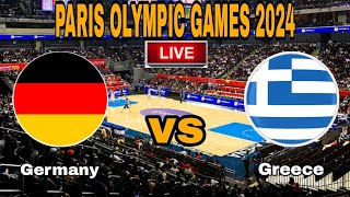 LIVE🔴 Germany vs Greece  mens basketball Paris Olympic games 2024  live scoreboard [upl. by Adorl]