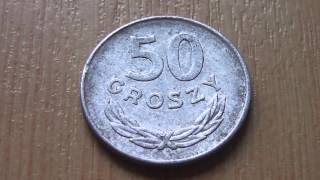 50 Groszy coin of Poland in HD [upl. by Otxis]