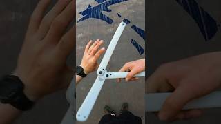 A HUGE BALISONG balisong butterflyknife trainer tricks fidgettoys toy shortsfeed shorts [upl. by Mccurdy474]