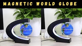 Magnetic Levitating World Globe with LED Light For Home and Room Decor 🥰 [upl. by Elpmid]