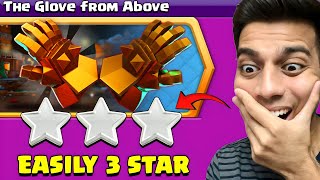 easiest way to 3 star The Glove From Above Challenge Clash of Clans [upl. by Lusa612]