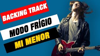 Modo Frígio Backing Track em Em Mi Menor MODOS GREGOS  ESCALA E INTERVALOS [upl. by Nauqat252]