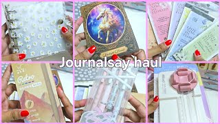 Unboxing mini journalsay stationery haul ✨️ 💕 lot of new stationery items 💗 [upl. by Weylin]