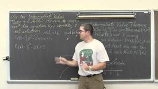 Application of Rolles Theorem with Intermediate Value Theorem Calculus 1 AB [upl. by Milton]