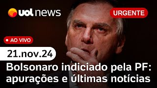 Bolsonaro indiciado por golpe pela PF Moraes mantém delação de Mauro Cid e mais notícias  UOL News [upl. by Celina]