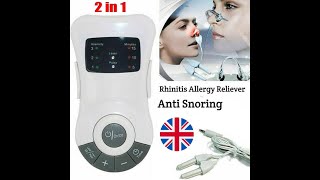 Rhinitis Allergy Reliever Anti Snoring Device Laser Therapy Nose Massager Pulse Sinusitis [upl. by Animsay708]