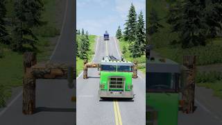 Tanker trucks vs log trap part780 shortvideo beamngdrive shorts india truck gaming [upl. by Mei]