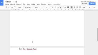 Ders2  Google Docs ile Icindekiler Tablosu Hazırlama [upl. by Aila]