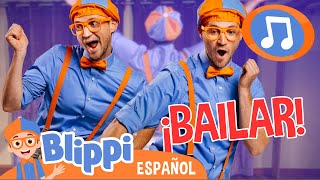 El baile de Blippi 🎵 Blippi Español  Canciones para niños [upl. by Anilesor]