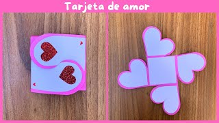 Regalos hecho a mano tarjeta de amor [upl. by Aelyak]