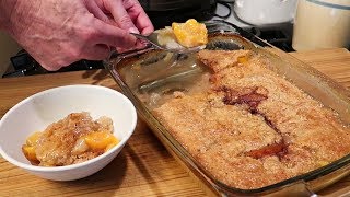 Super Easy Peach Cobbler [upl. by Lramaj]