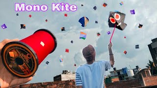 Testing Mono Kite 🔥 Manjha  Flying Big Kites 🪁 With Mono Kite Fighter Manjha  Patangbaazi 🪁Kites [upl. by Fidellas]