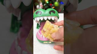 CROCODILE DENTIST EATING STICKY WHITE CORN [upl. by Xuagram862]