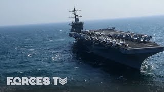 When An Aircraft Carrier Goes To War  Forces TV [upl. by Marchal23]