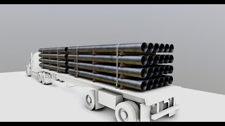 CARGO MODELS FOR TRUCK TRAILER Pipes Type 2 [upl. by Einatirb]