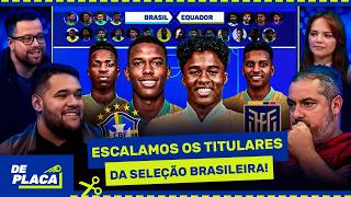 ENDRICK E ESTEVÃO TITULARES ESCALAMOS A SELEÇÃO BRASILEIRA PARA O JOGO CONTRA O EQUADOR [upl. by Violette93]