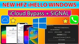 😍 NEW HFZ iHello iCloud Bypass Windows With SimSignal Working amp Inbuilt Jailbreak iOS 16771582 [upl. by Alenairam]