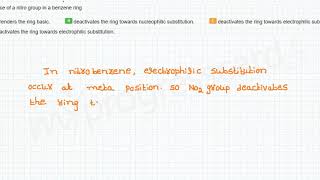 Presence of a nitro group in a benzene ring [upl. by Pearce]