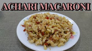 VEGETABLE ACHARI MACARONI  VEGETABLE PASTA  ACHARI MACARONI [upl. by Helban]