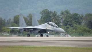 LIMA 2009 Exercise Day 2  TUDM MiG 29N amp Sukhoi Su30 MKM [upl. by Nallek]