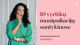 10 vyriškų MANIPULIACIJŲ santykiuose [upl. by Onairda]