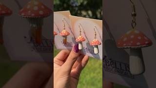 Should I call these orange sherbet or orange creamsicle mushrooms 🍊 🍄‍🟫 polymerclayartist [upl. by Leakcim231]