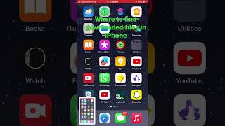 Where to find downloaded files in IPhone [upl. by Jeannie]
