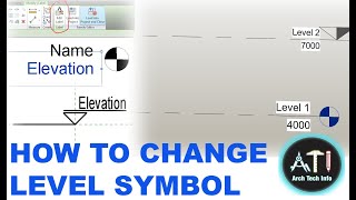 How to change Level symbol in revit revit level [upl. by Keenan]