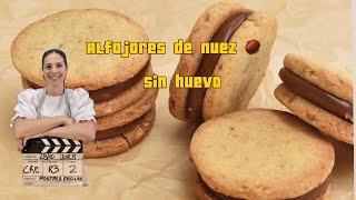 Alfajores de nuez sin huevo con pocos ingredientes [upl. by Gitt]