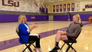 Part Two Exclusive interview with LSU Point Guard Hailey Van Lith [upl. by Sianna]