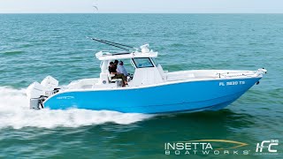 Insetta Boatworks 35IFC  HydrofoilAssisted Catamaran 2024 Promo [upl. by Corvin14]