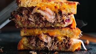 Jalapeño Cheddar Brisket Melt brisket brisketmelt bbq [upl. by Ahsem117]