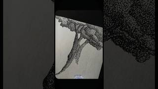 Stippling ✍🏾  Stippling technique shorts art [upl. by Prussian]