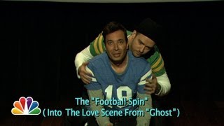 Evolution of End Zone Dancing w Jimmy Fallon amp Justin Timberlake Late Night with Jimmy Fallon [upl. by Kcirdehs]